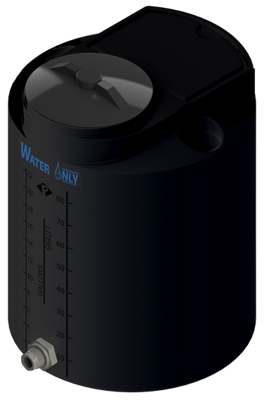 25 Gal ProChem® Potable Water Tank w/Bulkhead Fittings - Twist Lid 8
